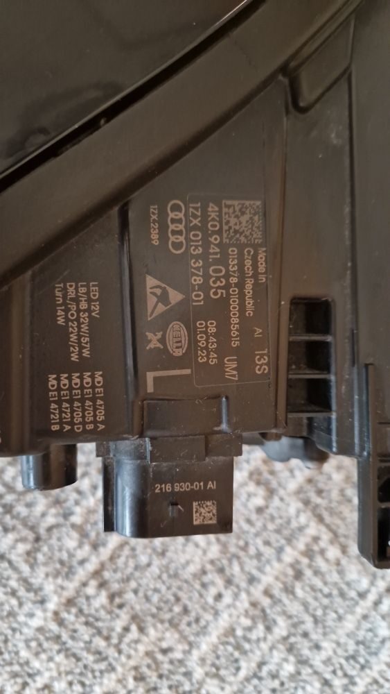 Audi A6, S6 A6 S6 C8 4K 2024 Far 4K0941035