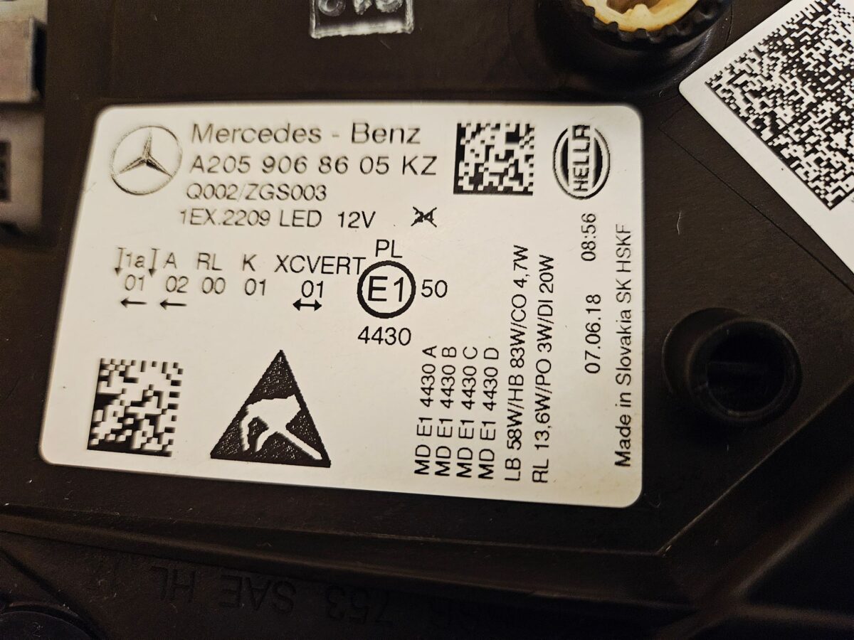 Faruri Dreapta Mercedes C, AMG C 2021 A2059068605 W205 F1050