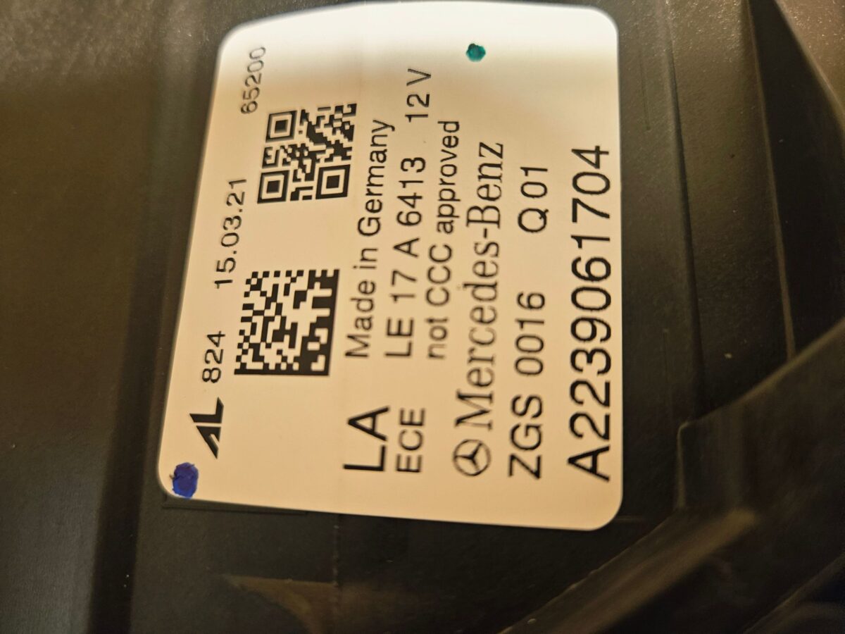 Faruri Stânga Mercedes S, AMG S W223 2025 A2239061704 F3061