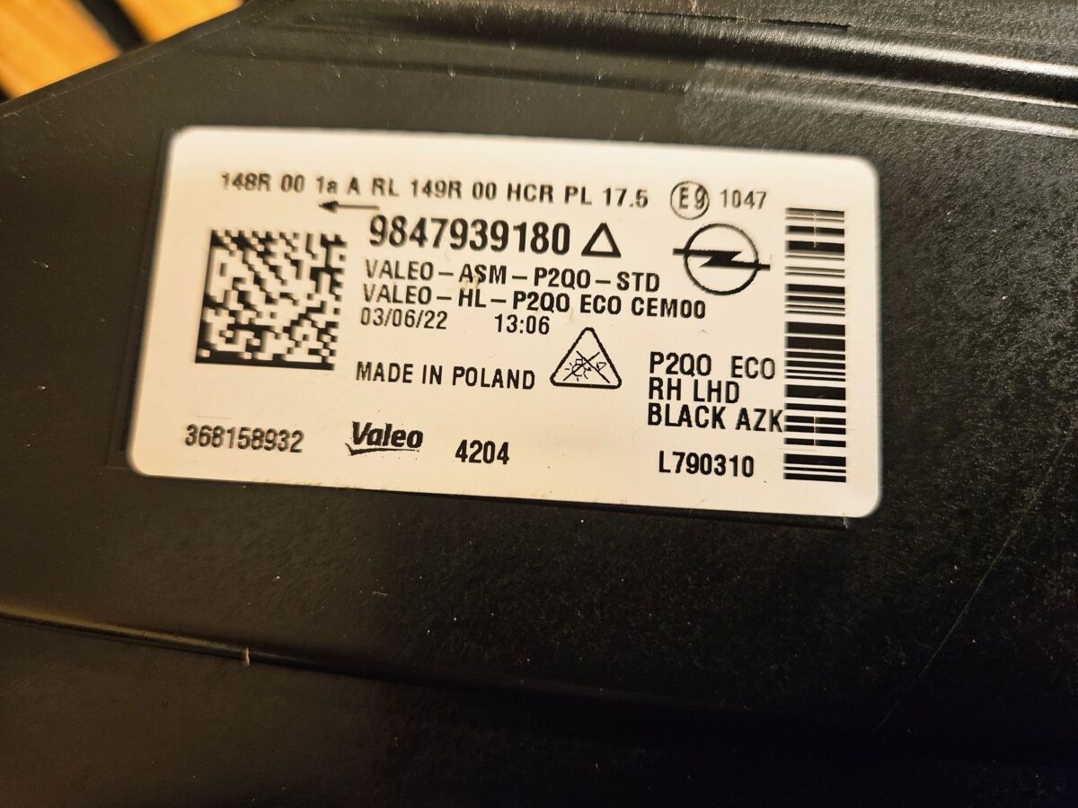 Faruri Dreapta Opel Mokka B 2024 9847939180 368158932 F2993