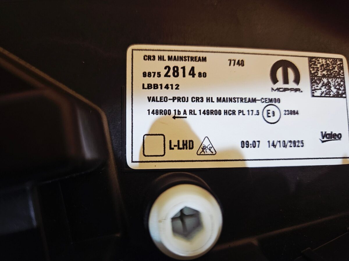 Faruri Stânga Citroen C5, Aircross 2025 9875281480 C5 F3161
