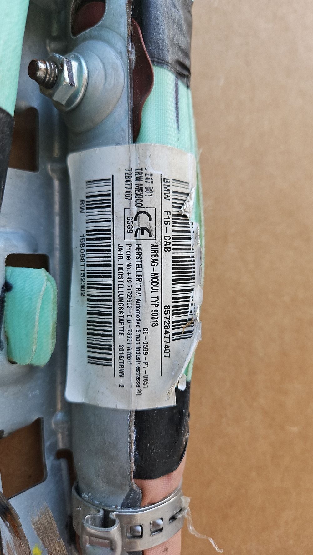 Airbag Dreapta BMW X6 F16 2015 728477407 15B098TT52302