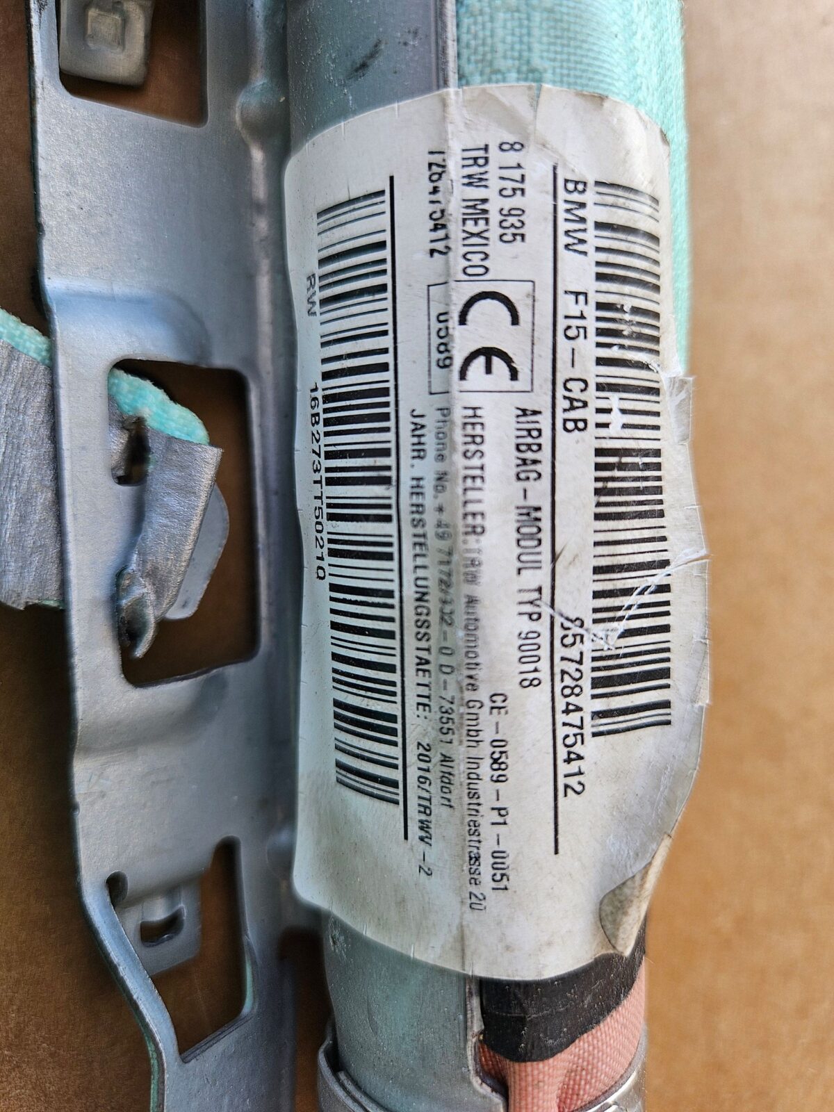 Airbag Dreapta BMW X6 F16 2015 728477407 15B098TT52302
