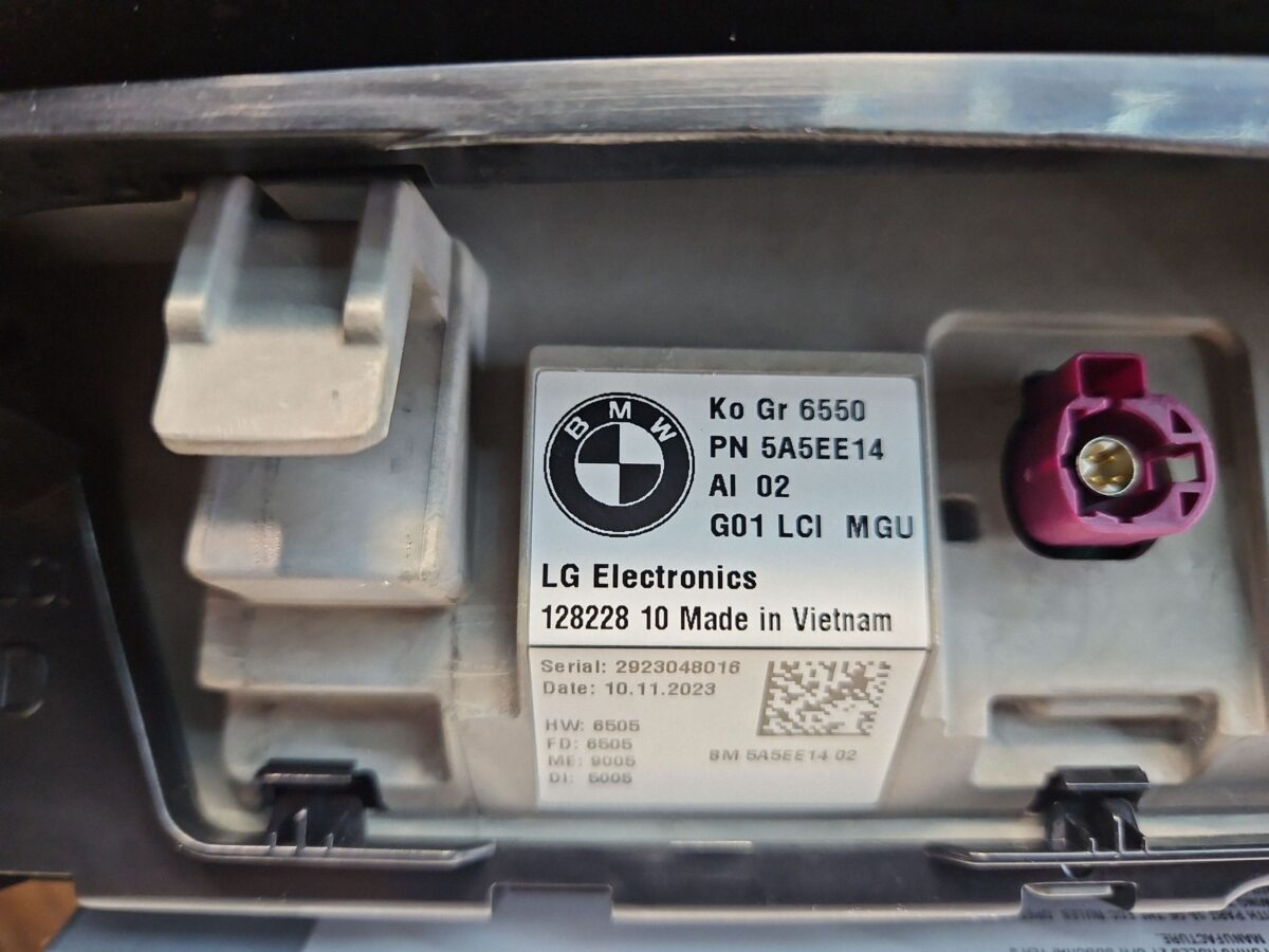 Climatronic BMW X3 G01 2022 5B3F815 5B48541 5A7DFD601 5A5EE14 16046610