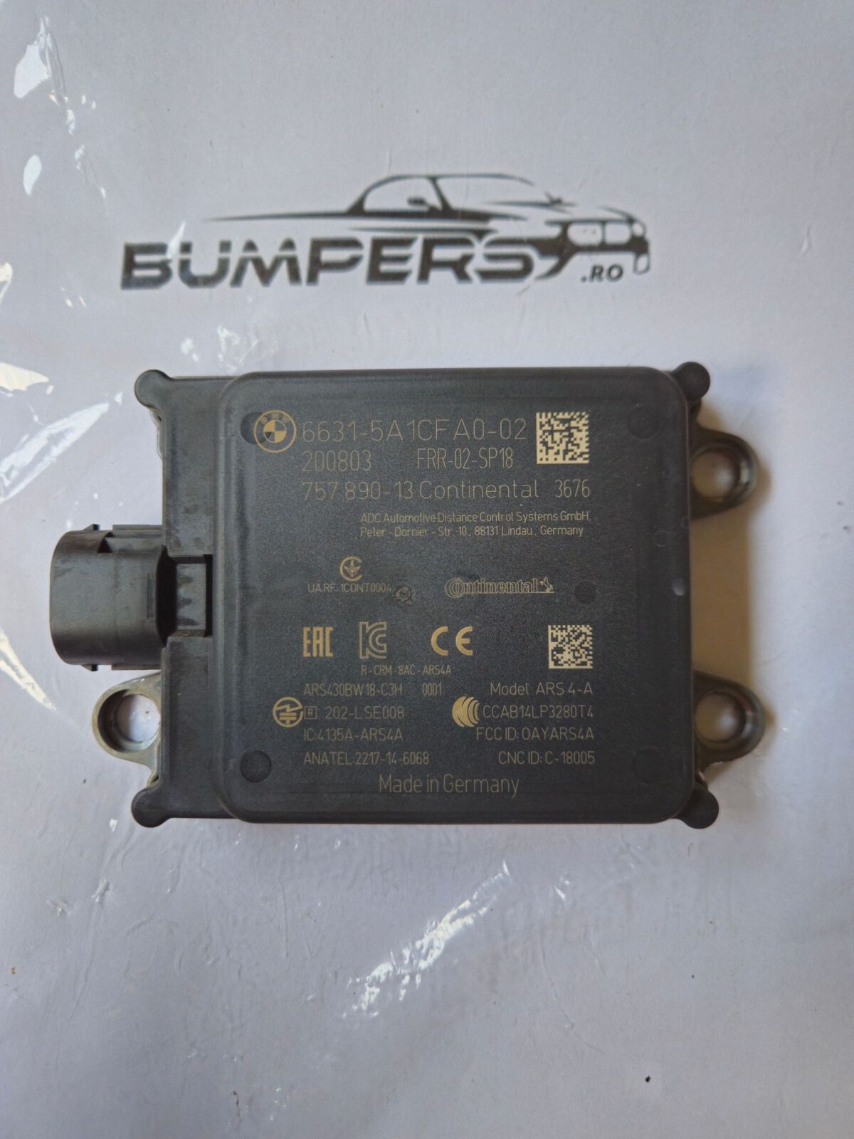 Detector radar BMW Series 5 G30 G31 G38 2016 75789013