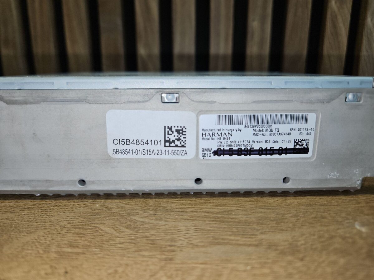 Climatronic BMW X3 G01 2022 5B3F815 5B48541 5A7DFD601 5A5EE14 16046610