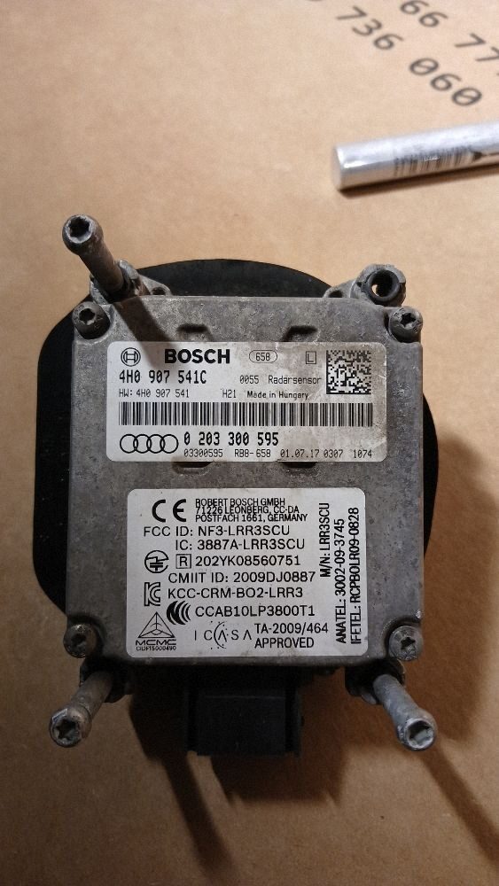 Detector radar Audi A8, S8 D4 4H 2016 4H0907541C 4H0907541 A8