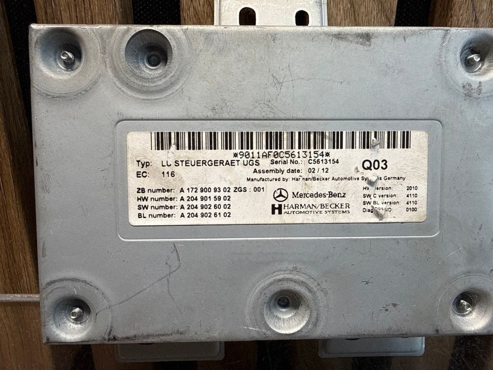 GPS auto Mercedes ML, AMG ML 2012 A1729009302 A2049015902 A2049026102